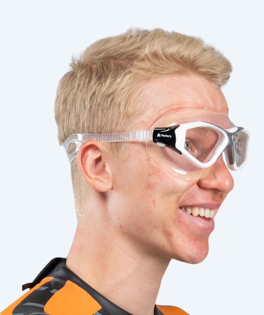 Watery simmask för vuxna - Mantis - Vit/grå