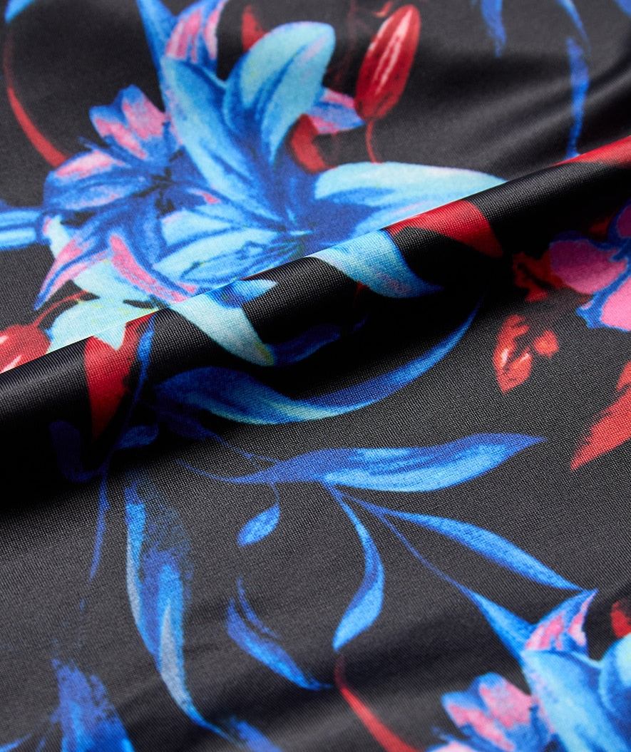 Watery baddräkt plus size för dam - Marilla - Arvia Blue