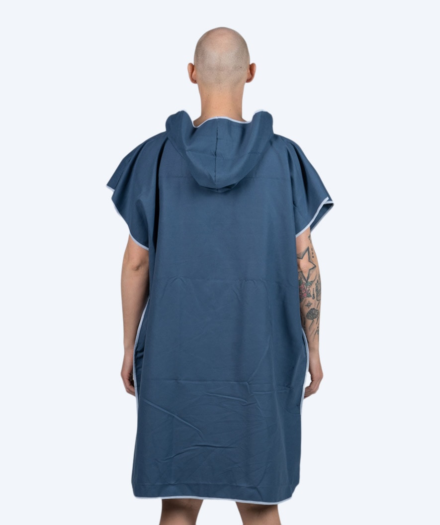 Watery badponcho för vuxna - Mikrofiber - Mörkblå