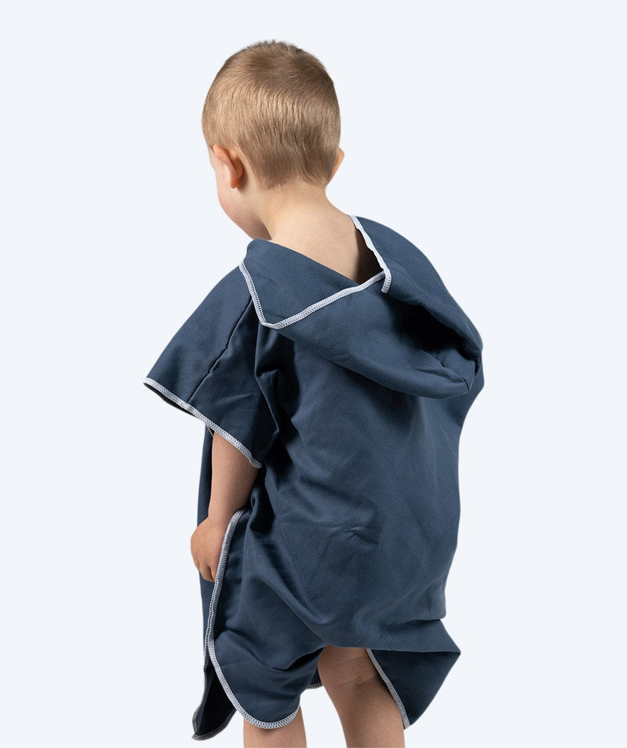 Watery badponcho för barn (1-6) - Microfiber - Mörkblå