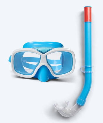 Watery Combo snorkelset för junior (8-15) - Misu - Blå