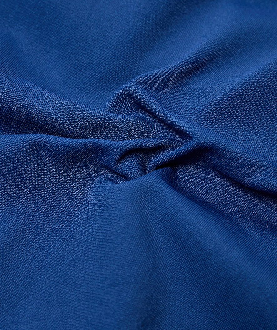 Watery baddräkt med inbyggd bh m. ränder för dam - Mystique Stripes - Marinblå