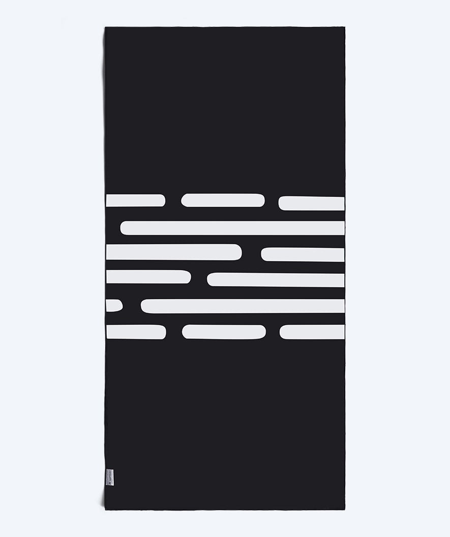 Watery microfiber handduk (160 x 80 cm) - Eco Nebraska - Svart