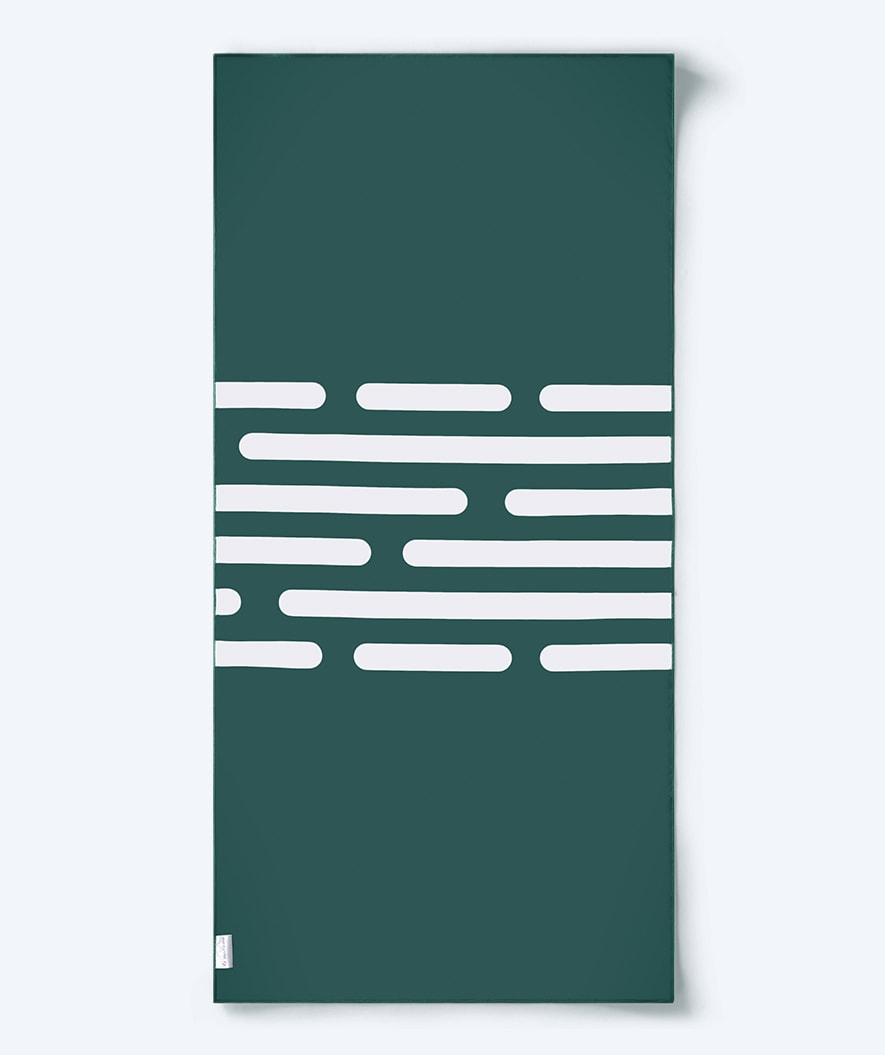 Watery microfiber handduk (160 x 80 cm) - Eco Nebraska - Mörkgrön