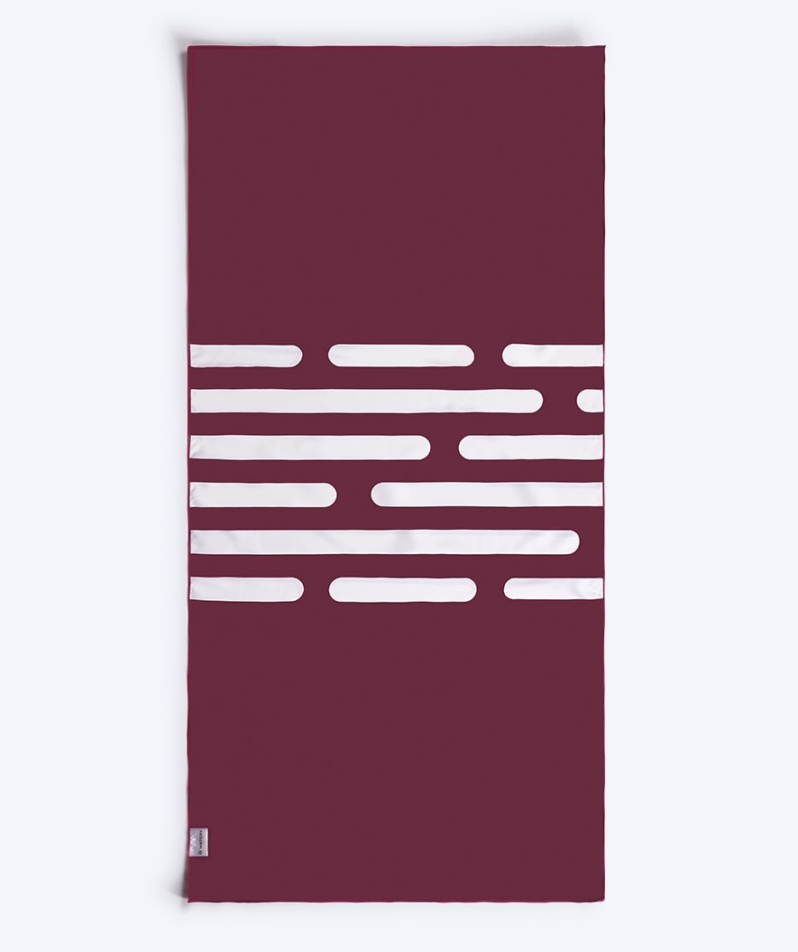 Watery microfiber handduk (160 x 80 cm) - Eco Nebraska - Dust Röd