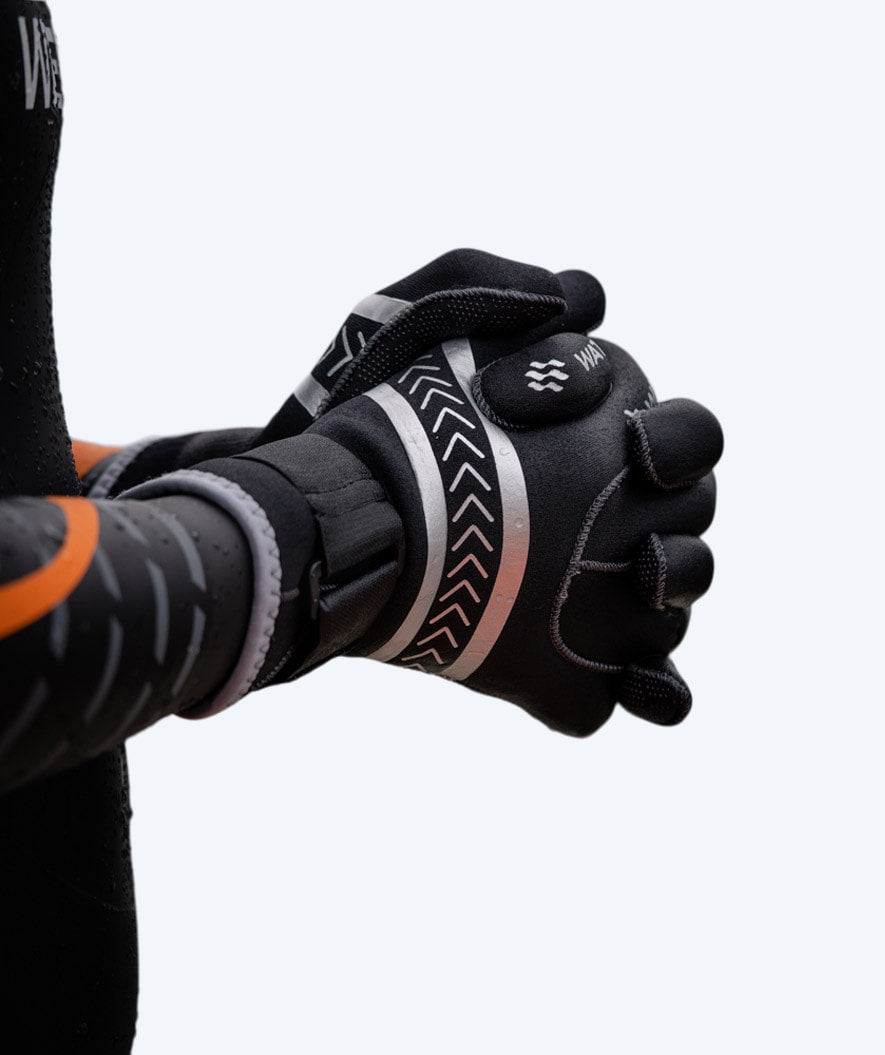 Watery neoprenhandskar - Reptile (3 mm) - Svart