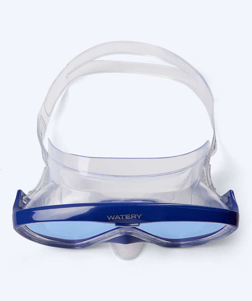 Watery dykarmask för junior - Nerina - Blå/blå lins