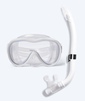 Watery Combo snorkelset för junior (8-15) - Odine - Vit