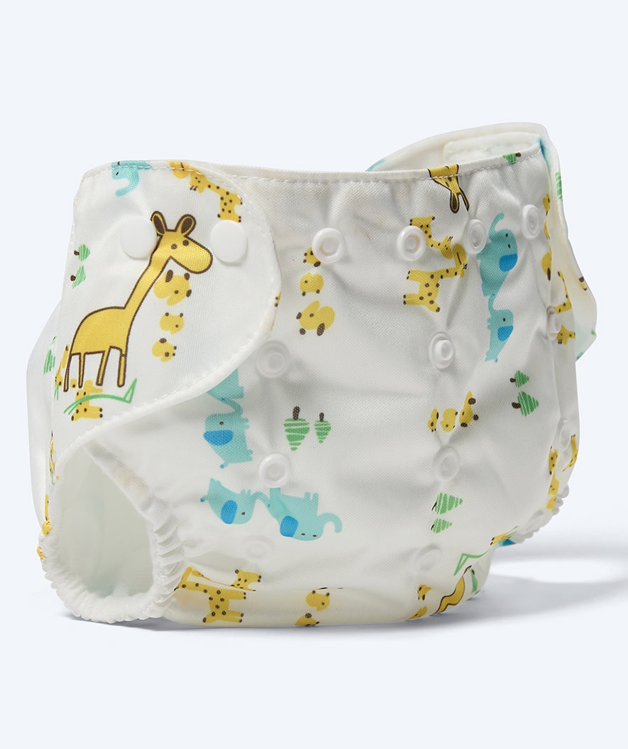 Watery badblöja - Ondine - Vit med tryck