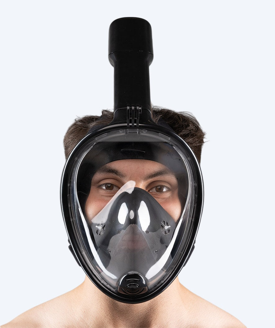 Watery snorkelmask för vuxna - Oxygen - Svart