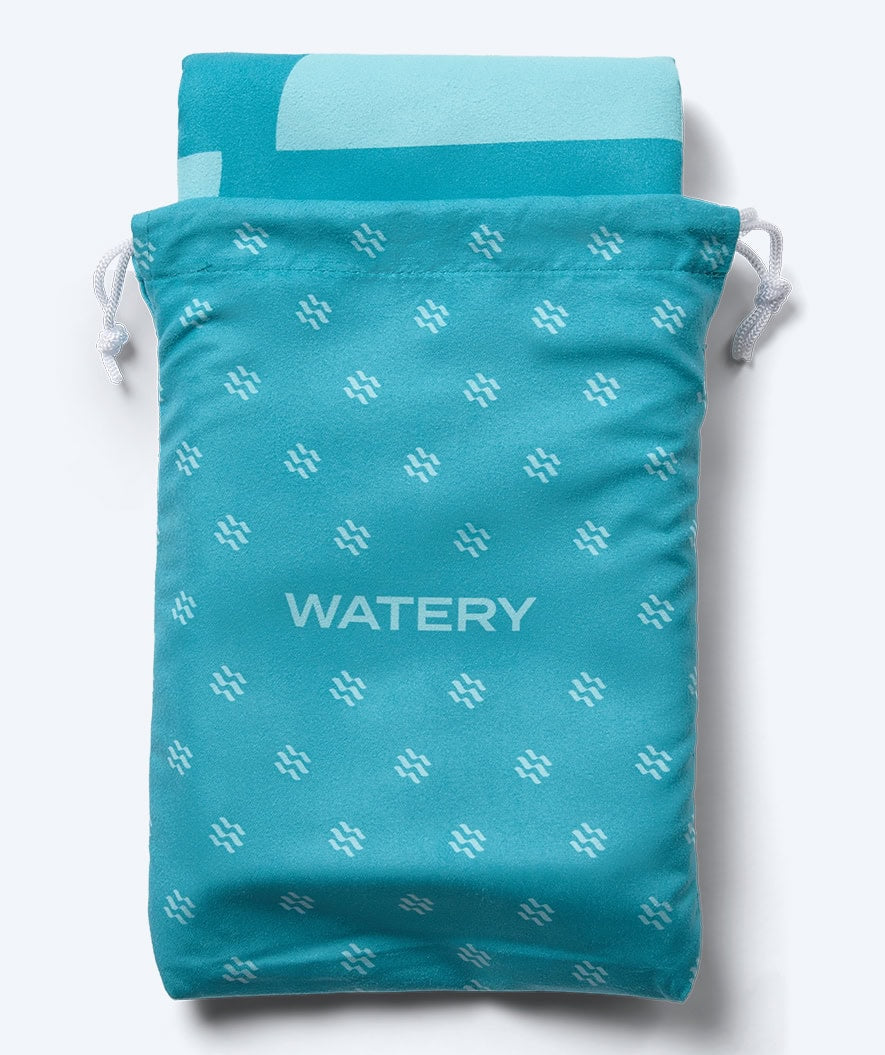 Watery microfiber handduk (175 x 110 cm) - Rafferty - Ocean Blue