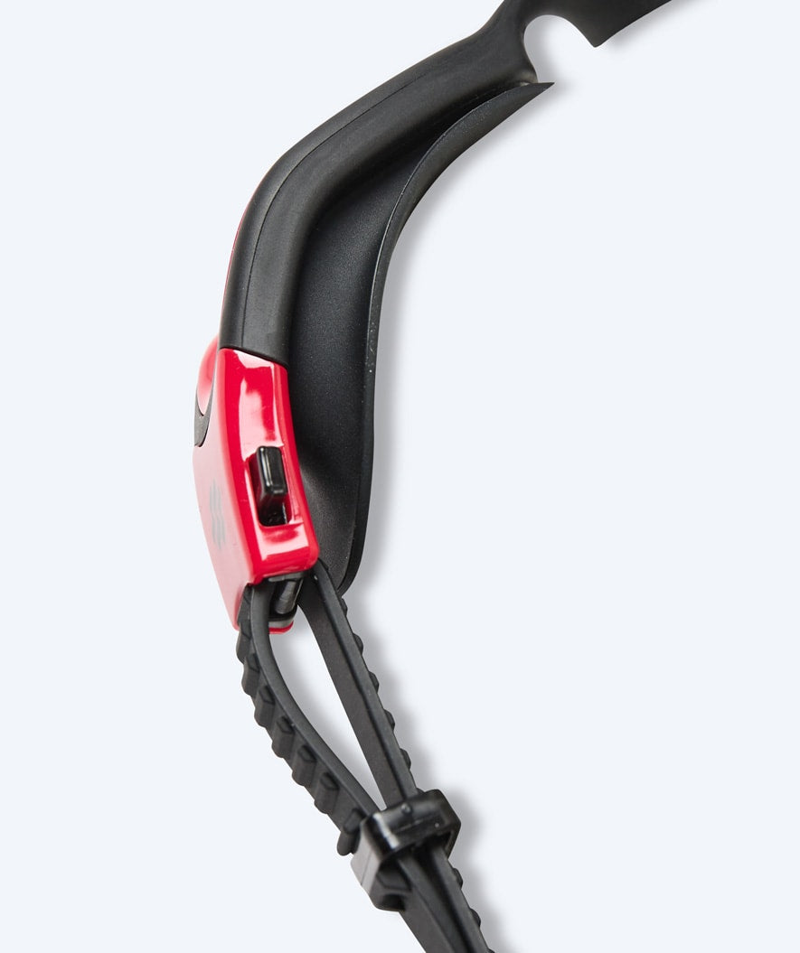 Watery motionssimglasögon - Raven Active - Svart/röd (Smoke lins)