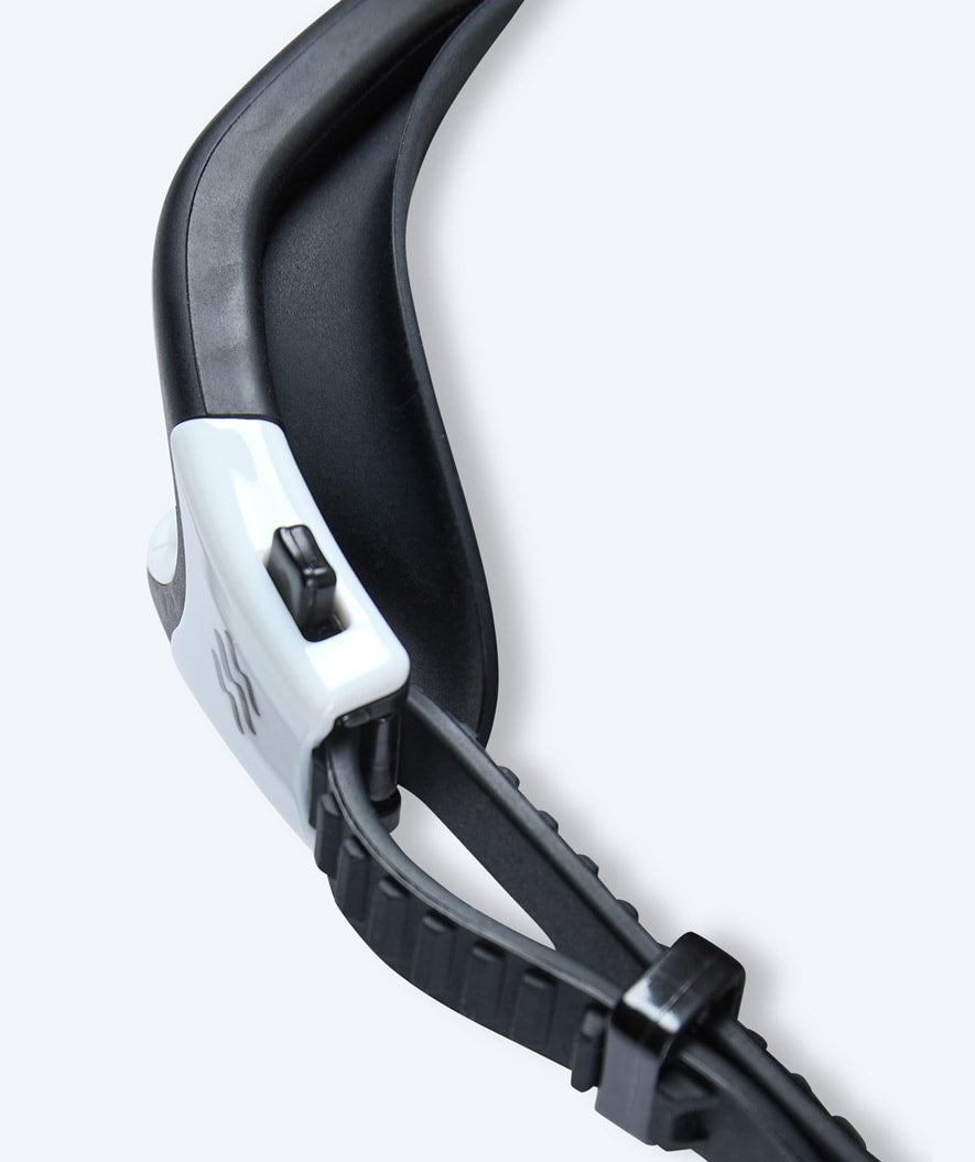 Watery motionssimglasögon - Raven Mirror - Svart/vit