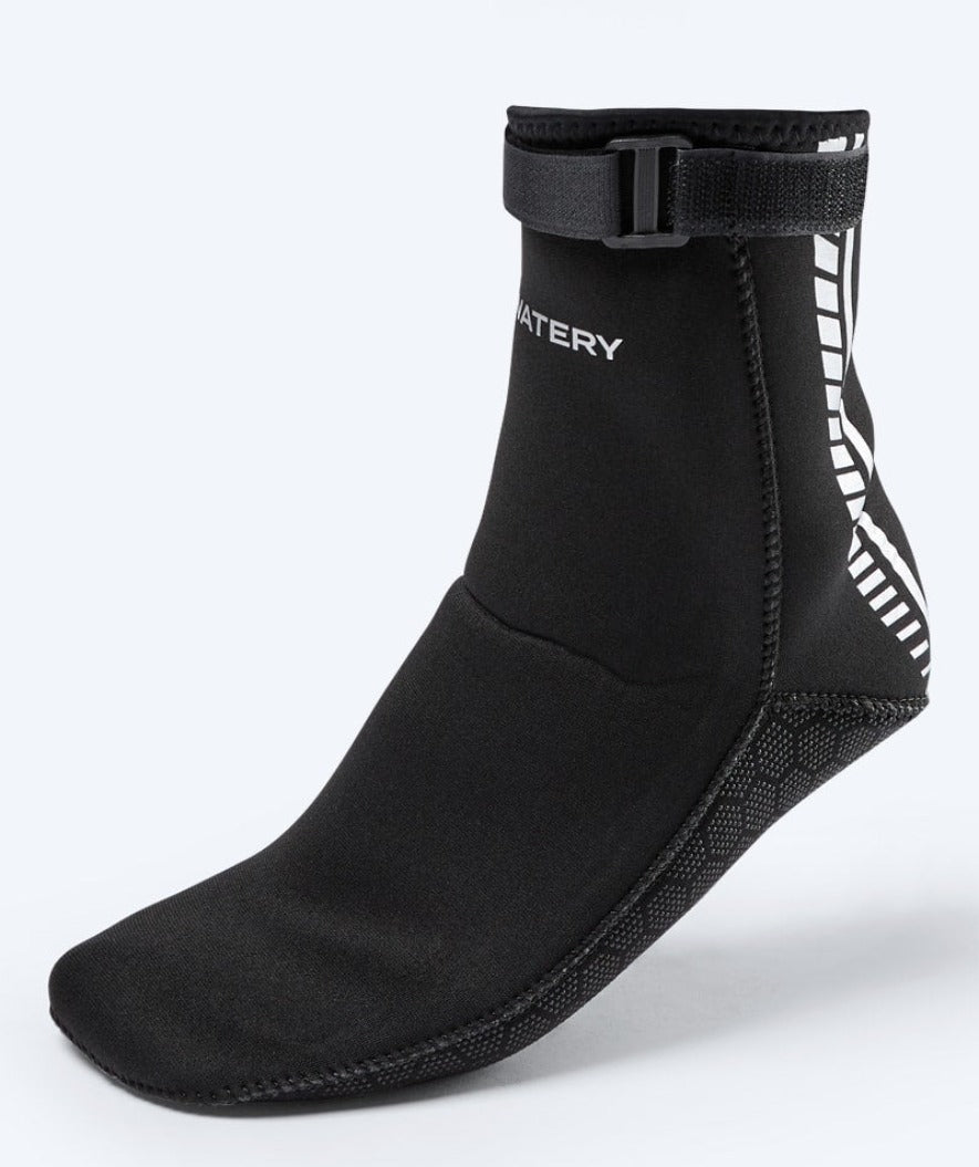 Watery neoprenstrumpor för öppet vatten - Reptile (3 mm) - Svart