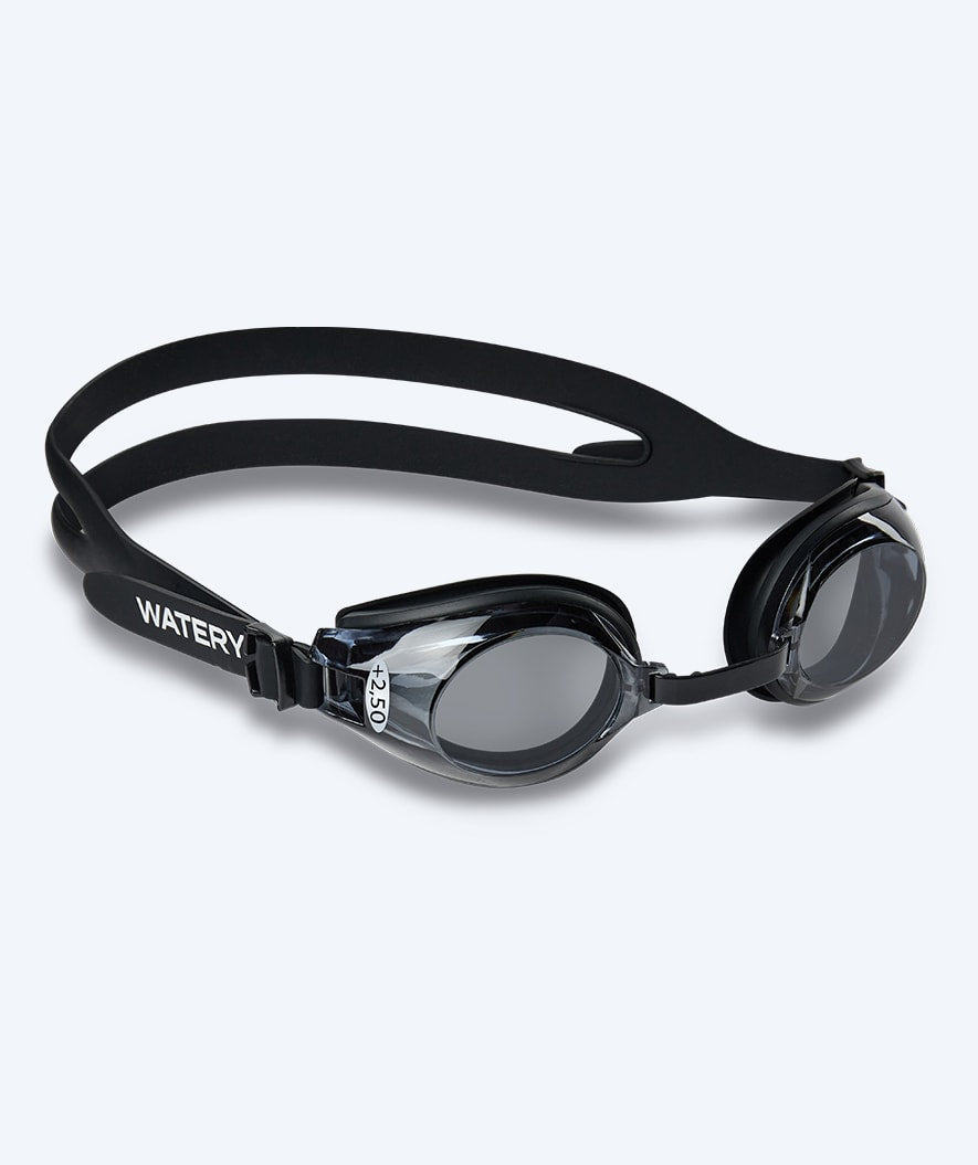 Watery långsynta simglasögon med styrka för vuxna - (+2.0) till (+4.5) - Ridley - Svart (Smoke lins)