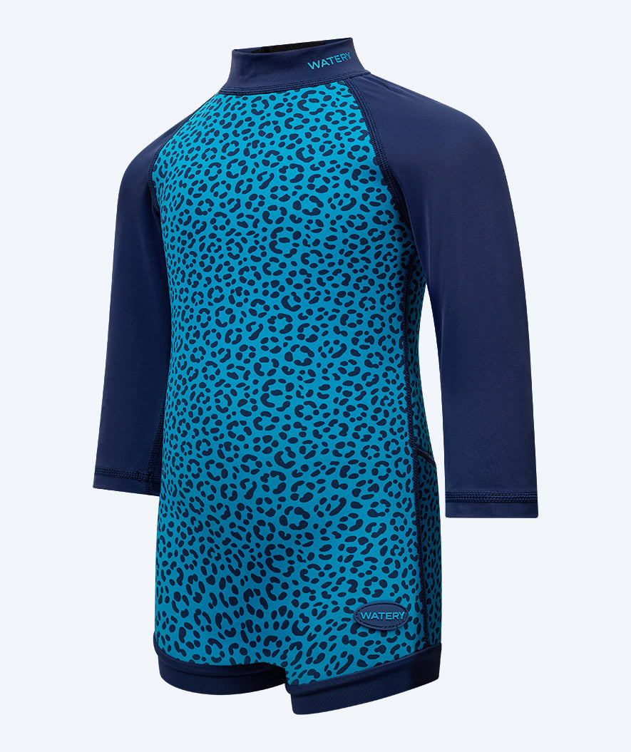 Watery våtdräkt för baby - Sunset Wrap - Atlantic Blue
