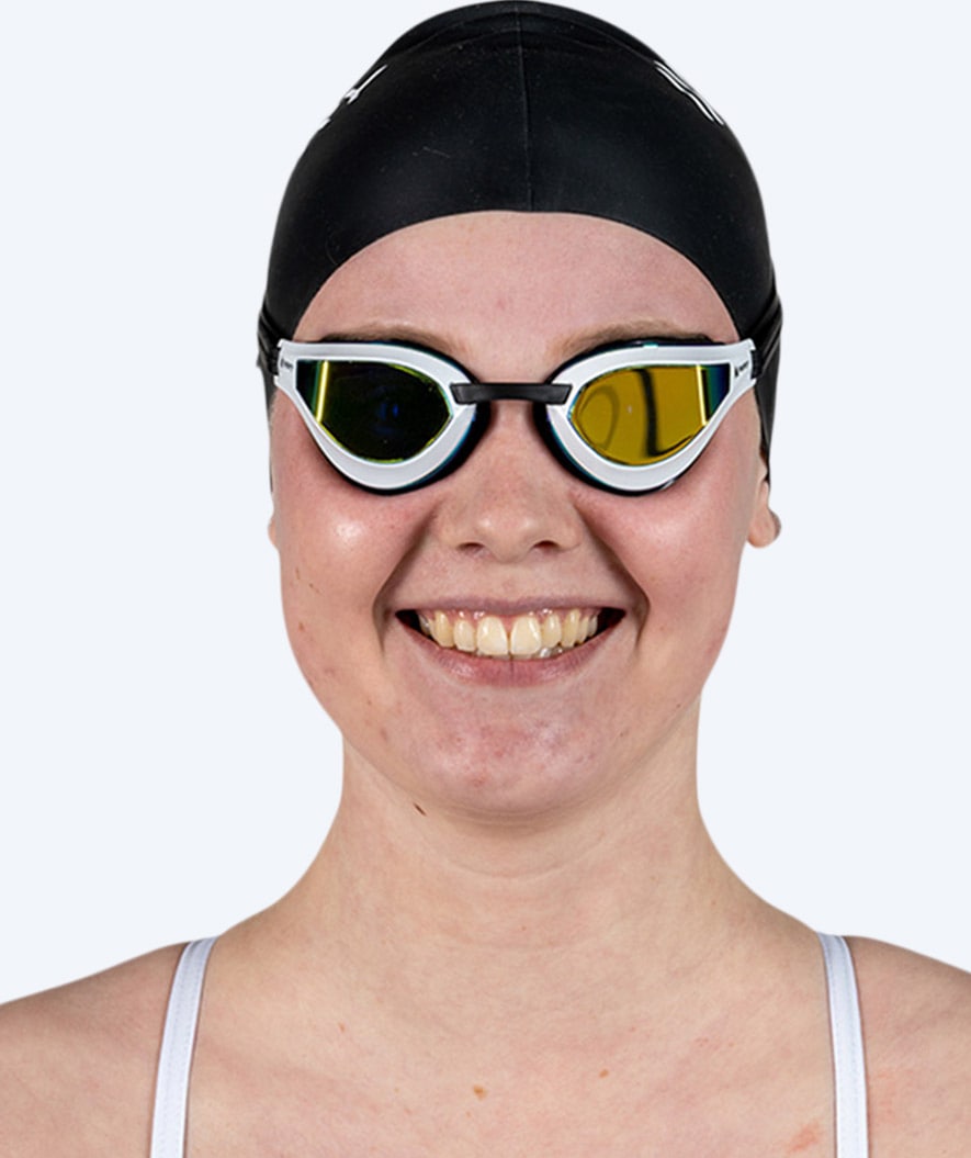 Watery motionssimglasögon - Superior Mirror - Vit/svart