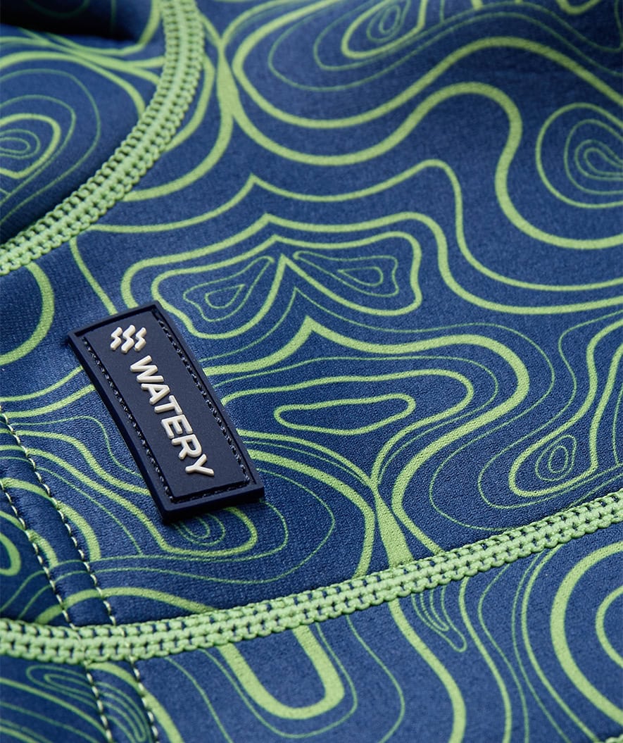 Watery blöjbadbyxor för barn - Thetis Youngster - Grön/blå