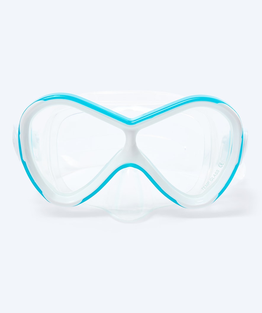 Watery Combo snorkelset för barn - Triton Full-dry - Ljusblå