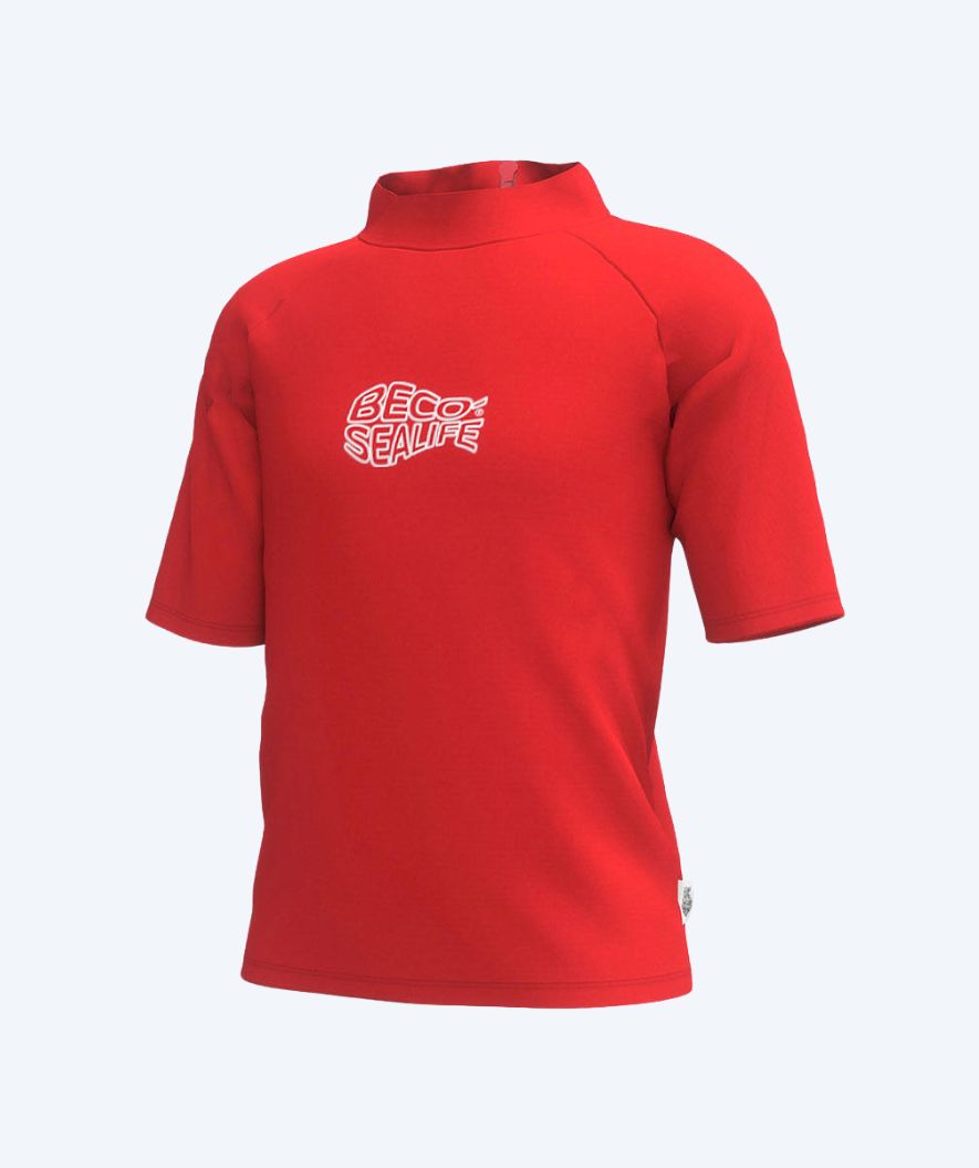 Beco UV-tröja för barn - Sealife Kortärmad Rashguard - Röd