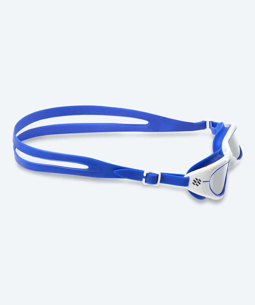 Watery motionssimglasögon - Wade Mirror - Blå/vit (Mirror lins)