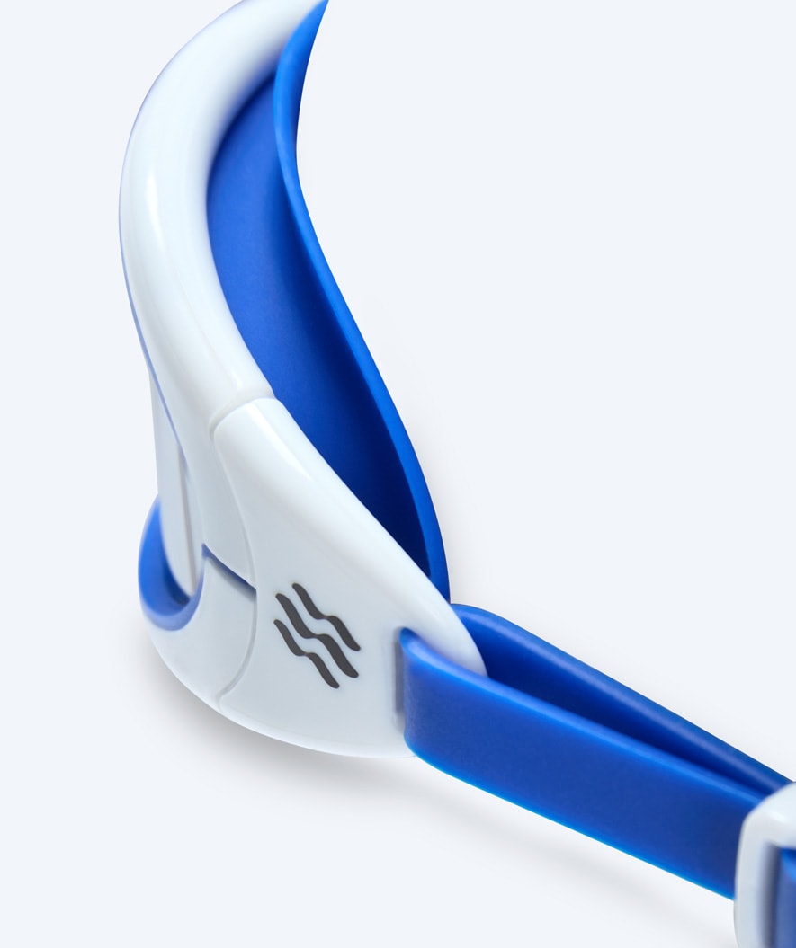 Watery motionssimglasögon - Wade Mirror - Blå/vit (Mirror lins)