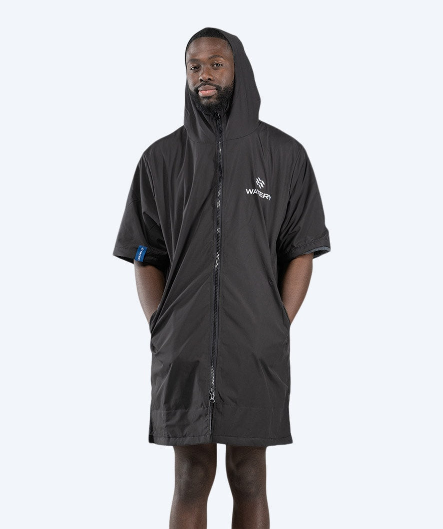 Watery surf poncho - Waterproof - Svart