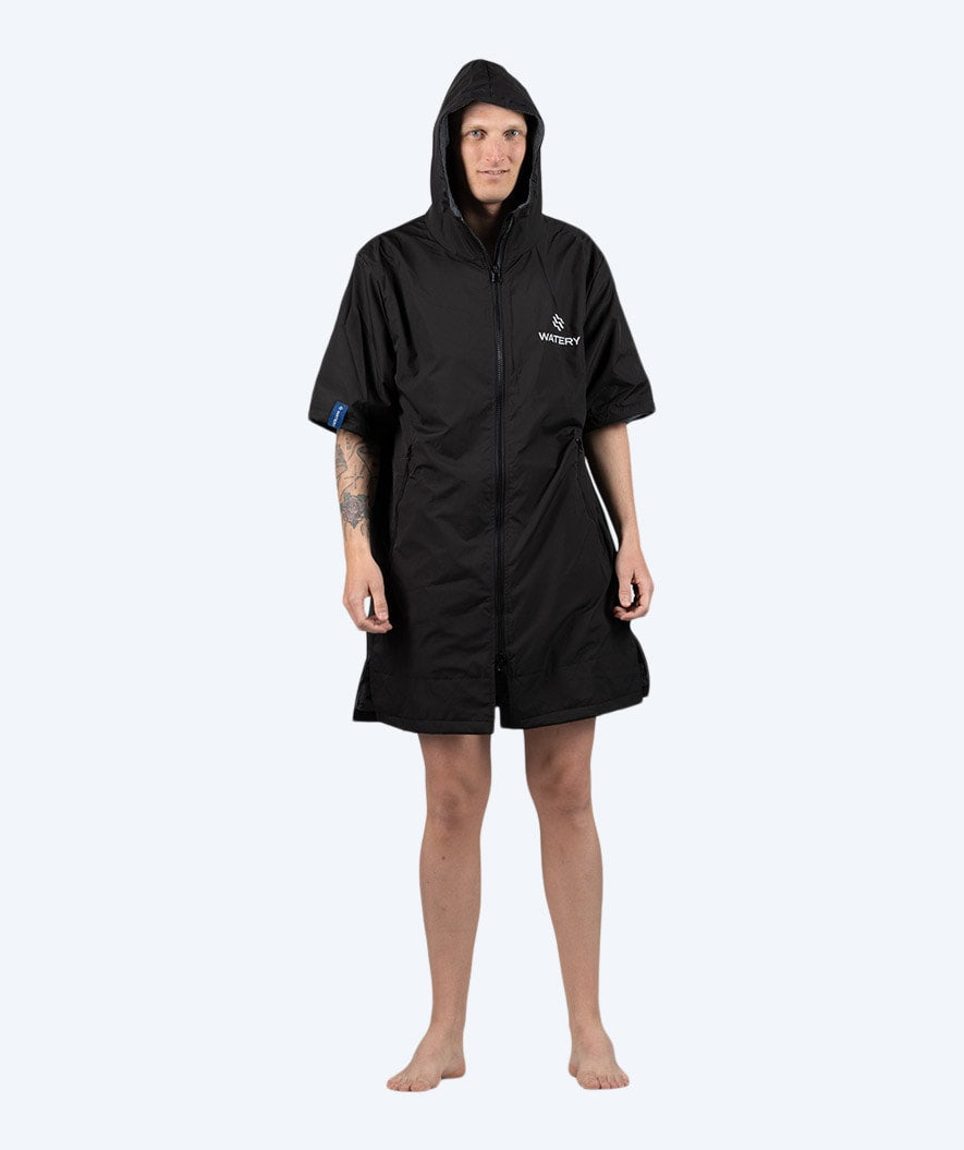 Watery surf poncho - Waterproof - Svart