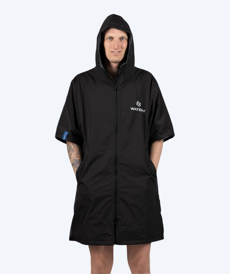 Watery surf poncho - Waterproof - Svart