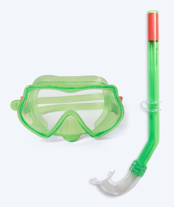 Watery Combo snorkelset för barn (4-10) - Winslet - Grön