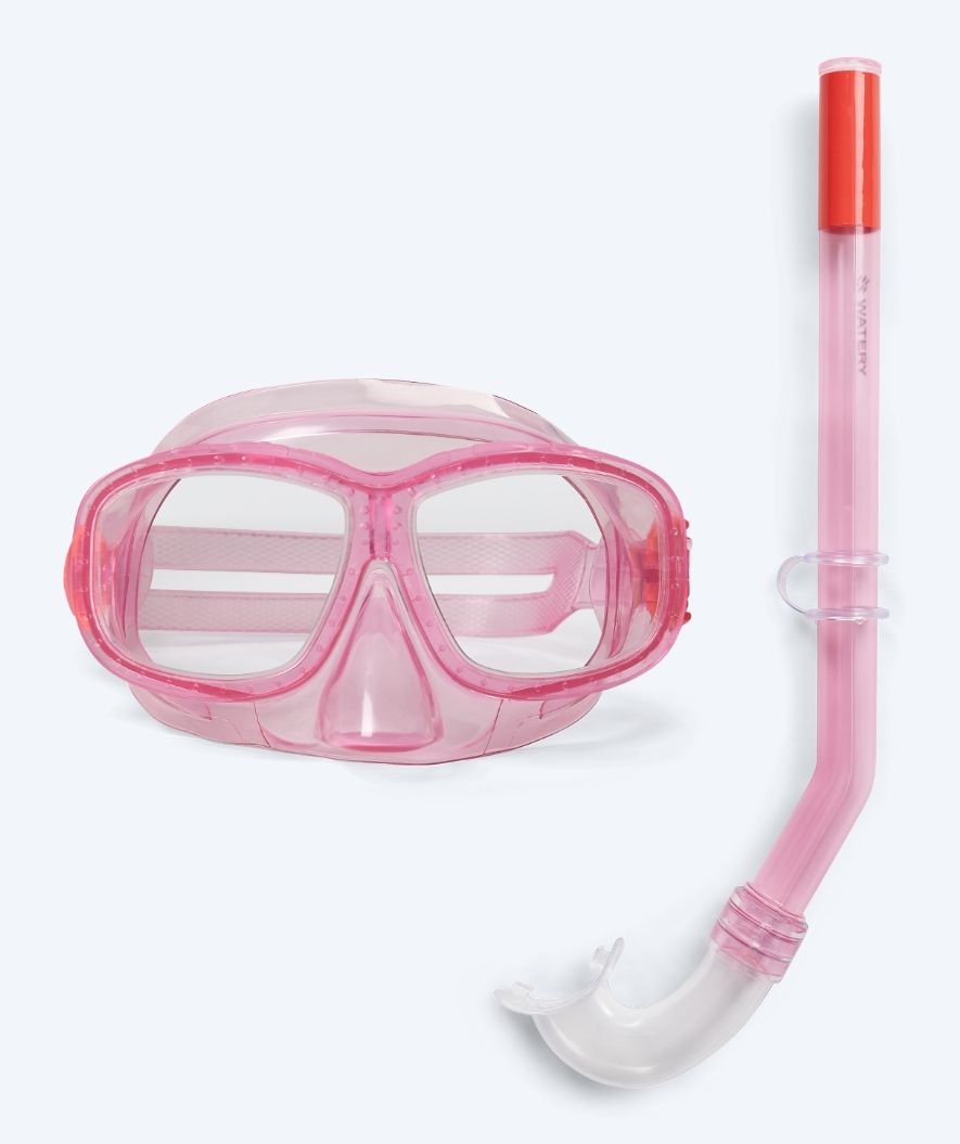 Watery Combo snorkelset för barn (4-10) - Wyre - Rosa