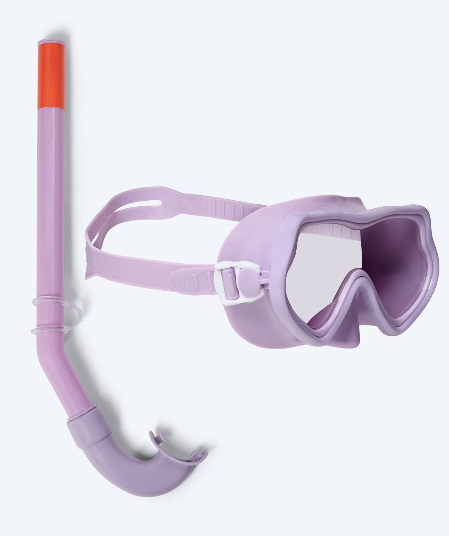 Watery Combo snorkelset för barn (4-10) - Pulina - Lila