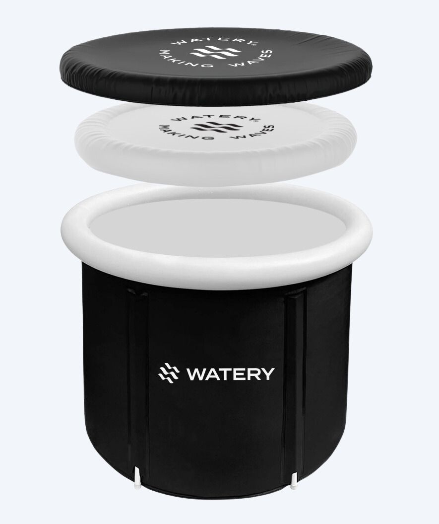 Watery uppblåsbart isbad - Hero - Svart