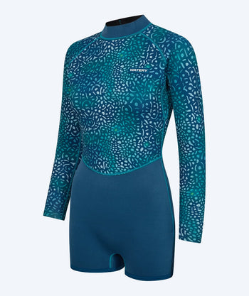 Watery neopren springsuit till damer - Compass - Grön/Blå