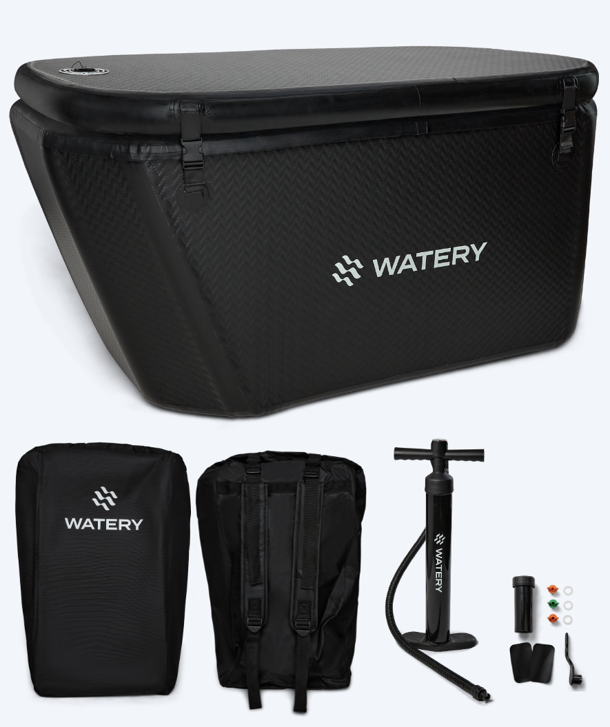 Watery uppblåsbart isbad - Ace - Svart