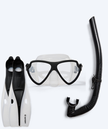Watery snorkelset för vuxna (från 15 år) - Itzel/Breeve - Svart