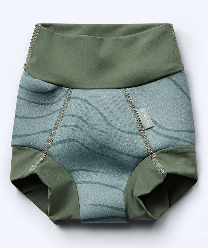 Watery blöjbadbyxor för barn - Neoprene Swim Nappy - Grön