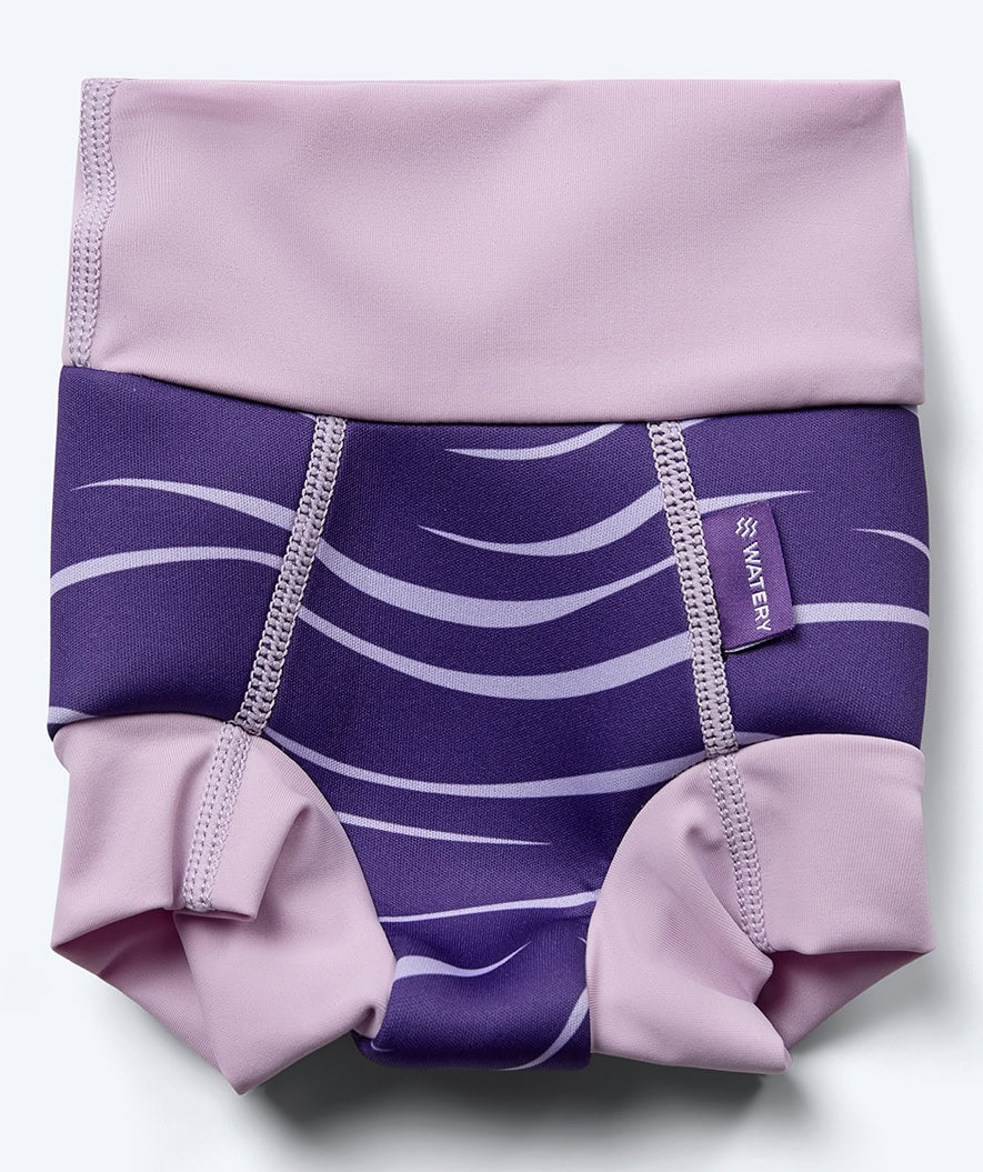 Watery blöjbadbyxor för barn - Neoprene Swim Nappy - Lila