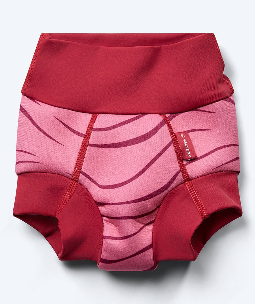 Watery blöjbadbyxor för barn - Neoprene Swim Nappy - Fjord Red