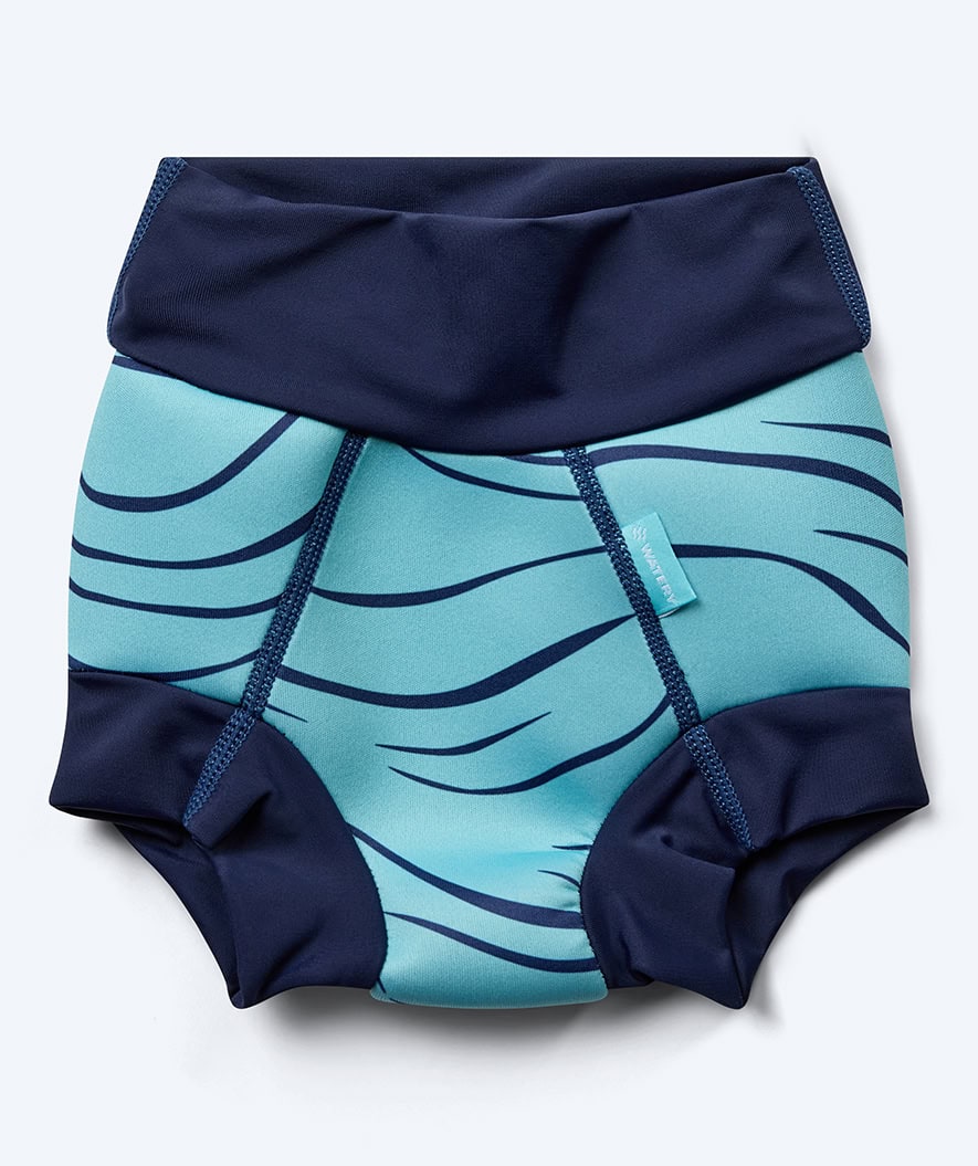 Watery blöjbadbyxor för barn - Neoprene Swim Nappy - Turkos
