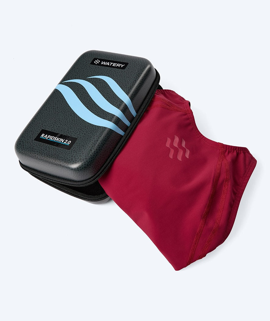 Watery tävlingsbaddräkt för dam - Rapidskin 2.0 - Röd
