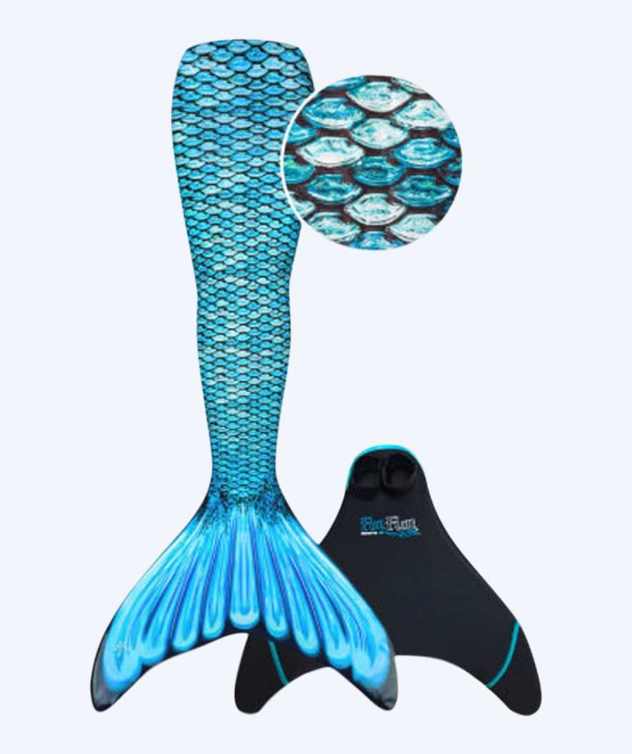 Fin Fun sjöjungfrufena för vuxna (set) - Tidal Teal