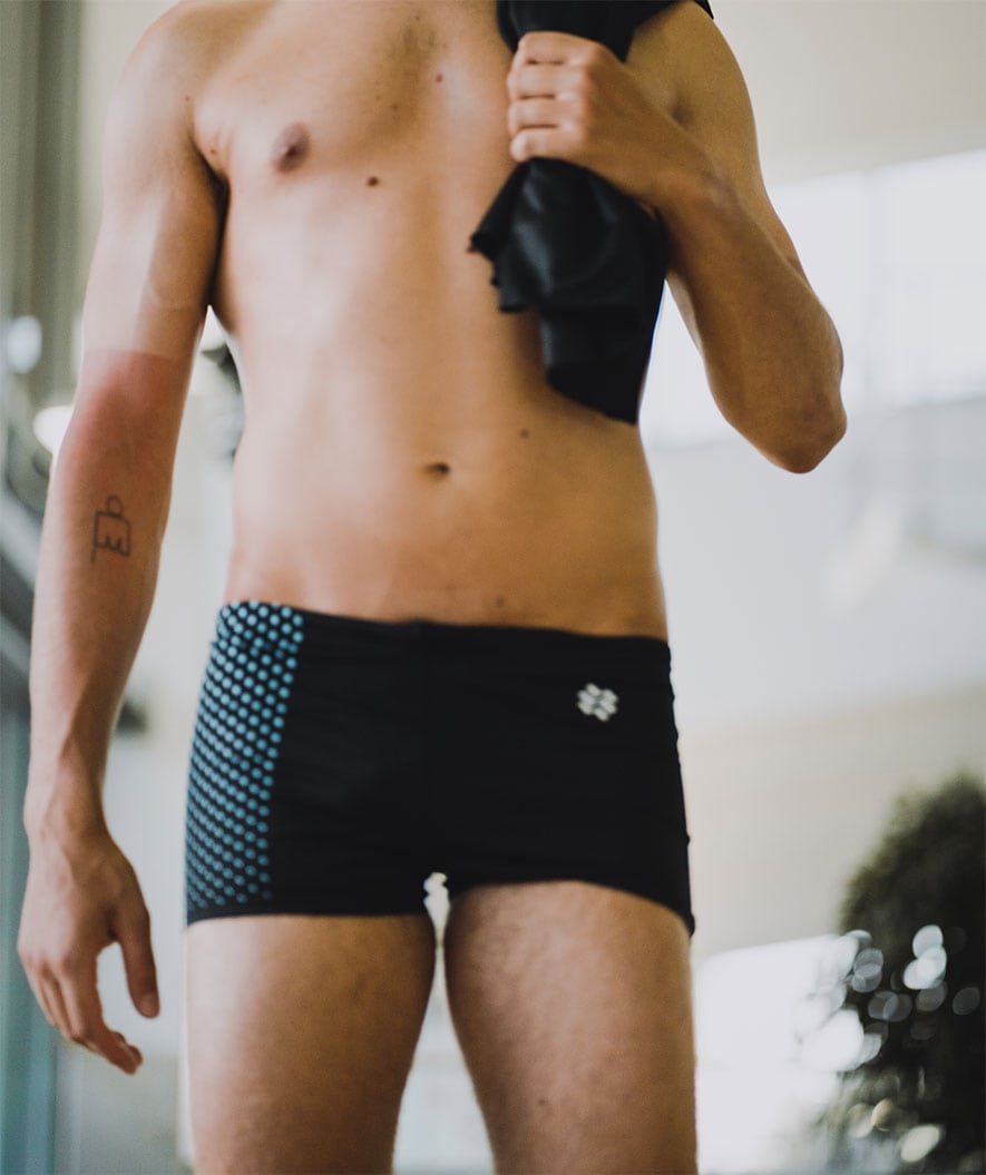 Watery aquashorts för herr - Flaming Vegas Eco - Blue Sporty