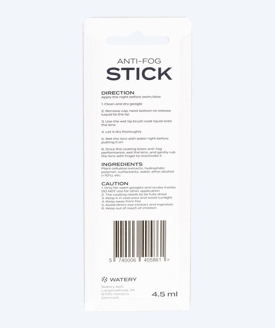 Watery anti fog stick