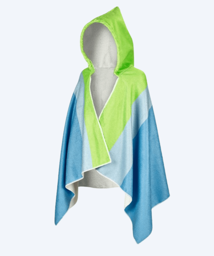 Beco badponcho med luva för barn - Sealife - Ljusblå/grön