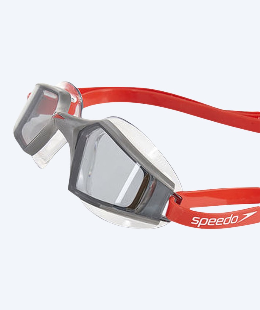 Speedo simglasögon open water - AquaPulse max - Röd/grå