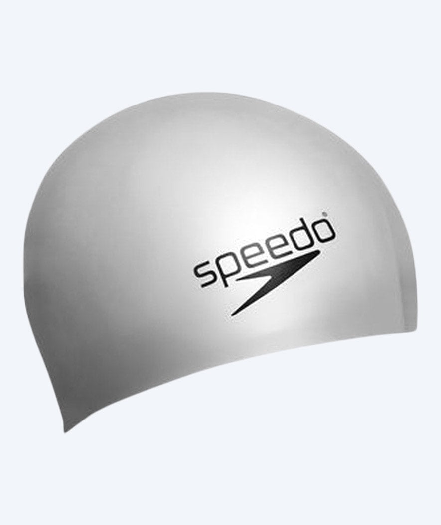 Speedo badmössa silikon – Silvergrå
