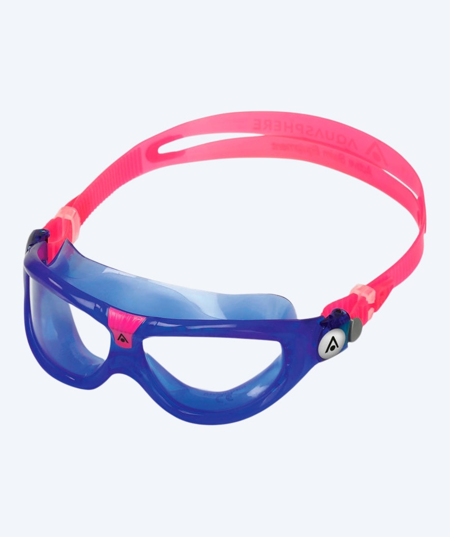 Aquasphere simglasögon till barn (3-10) - Seal 2 - Mörkblå/rosa (klar lins)