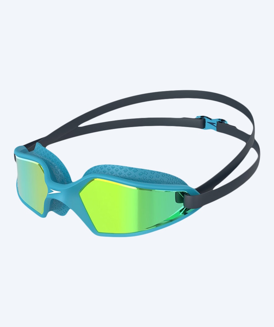 Speedo simglasögon tävling barn - Hydropulse Mirror - Ljusblå