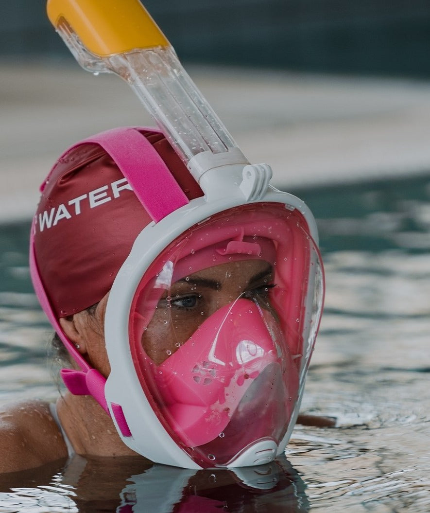 Watery snorkelmask vuxen - Oxygen - Svart